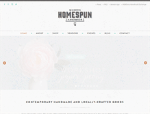 Tablet Screenshot of homespunindy.com